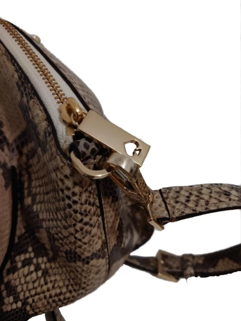 Kate Spade Savannah Parliament Snake Print Python Embossed Leather Satchel